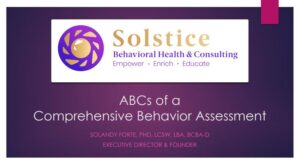 ABCs of comprehensive behavior Assessment