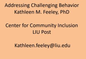 Addressing Challenging Behavior