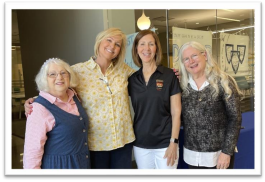 Barb Wilkins, Carol Tingey, Kay Bradshaw and me.