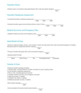 Healthcare Tracking Document