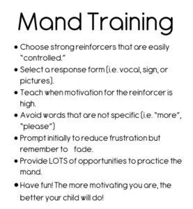 Mand Training