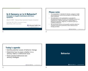 Sensory or Behavior